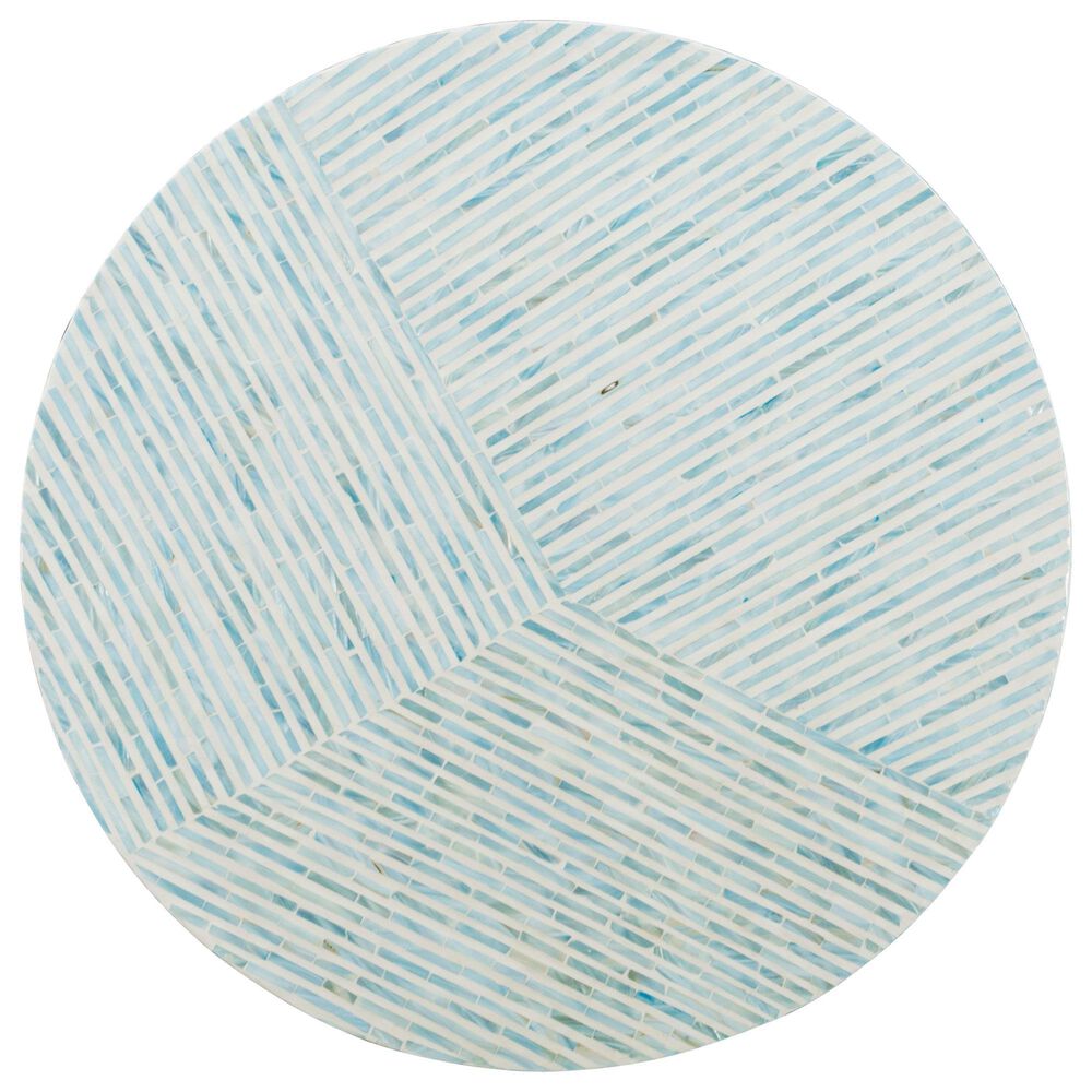 Linon Home Decor Perrin Coffee Table in Blue and Gray, , large