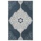 Safavieh Micro-Loop 8" x 10" Grey and Navy Area Rug, , large