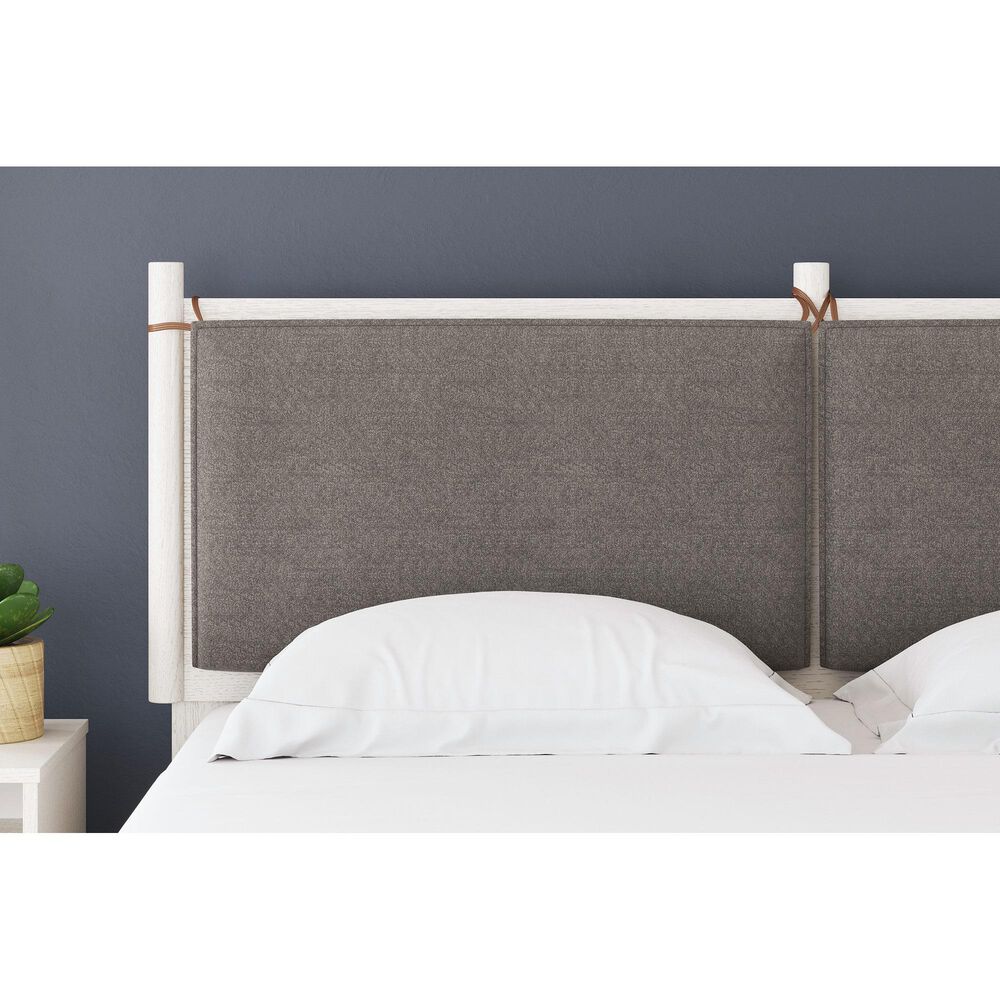Ashley Aprilyn Queen Panel Headboard in White, , large