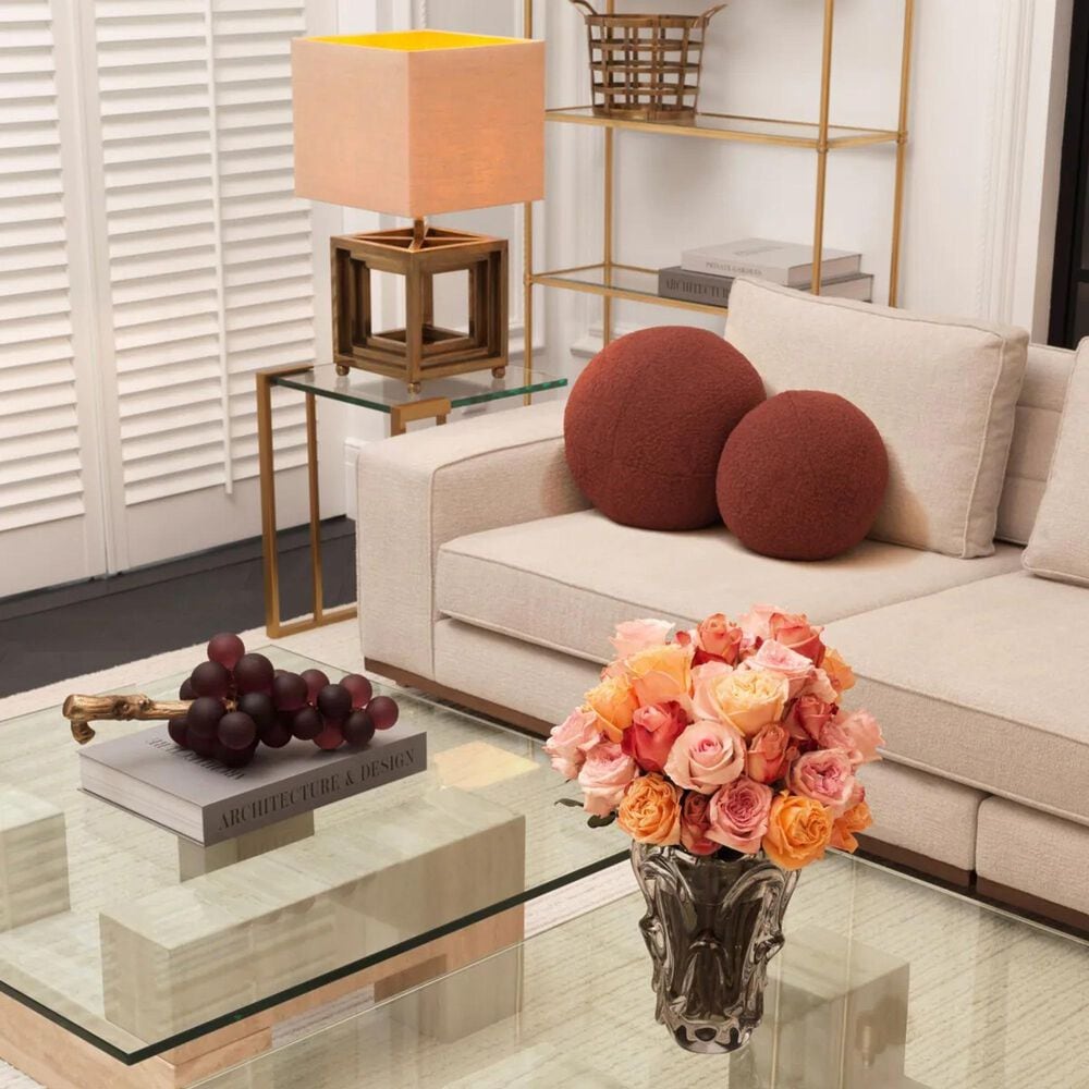 Eichholtz Aurora S Stationary Sofa in Nuoro Beige, , large