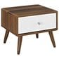 Modway Transmit 1 Drawer Nightstand in Walnut White, , large