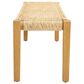 Hearth and Haven Angie Outdoor Bench in Teak and Light Brown, , large