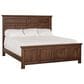 Archbold Furniture Heritage King Raised Panel Bed with Dresser, Chest, and Two Nightstands in Brown Mahogany, , large