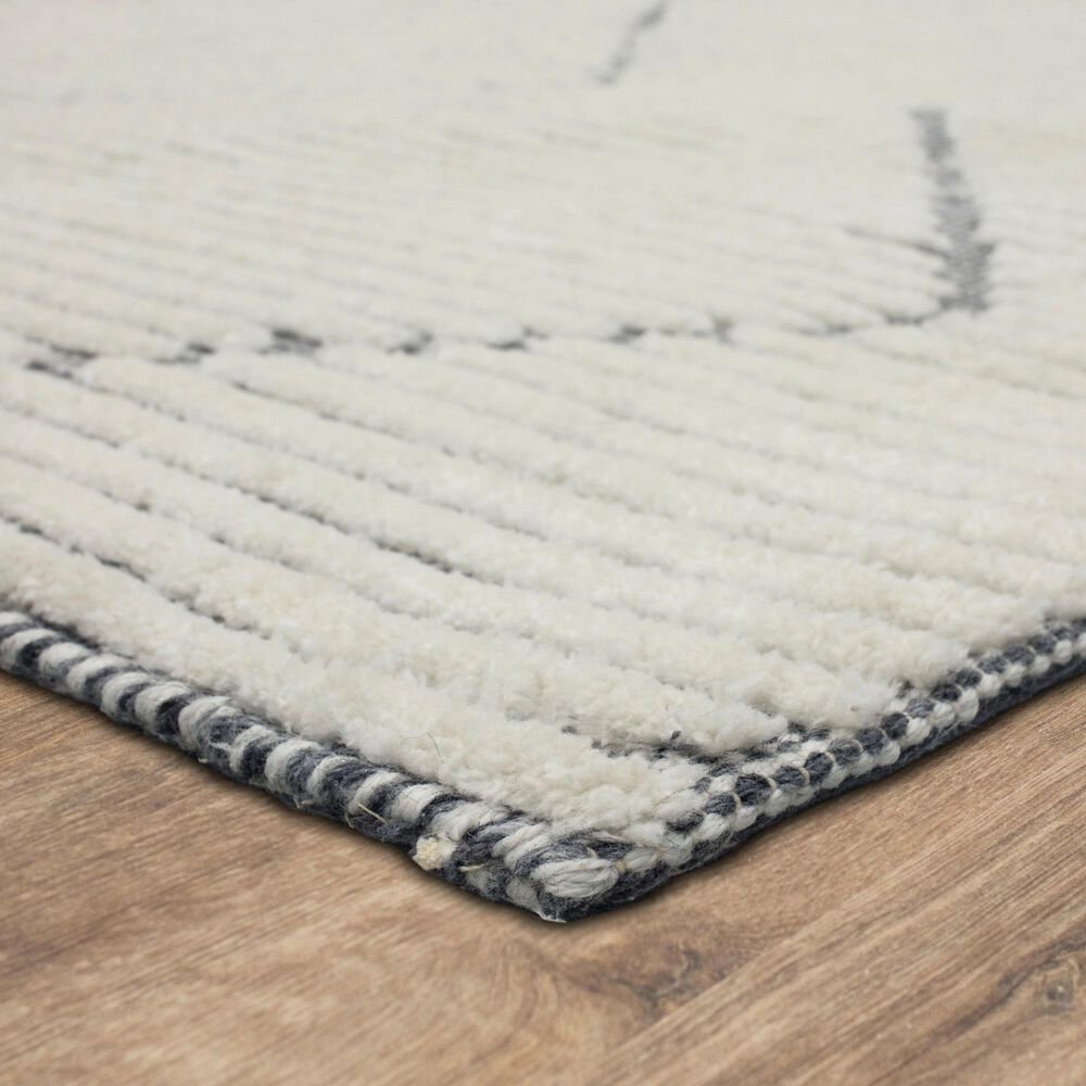 Drew and Jonathan Home Sirocco Beni 6&#39; x 9&#39; Black and White Area Rug, , large