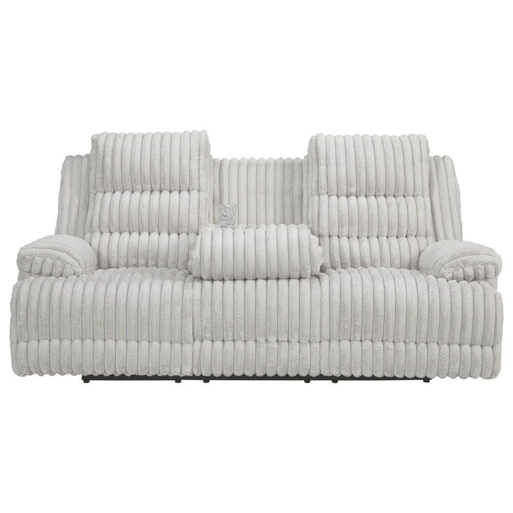 Ashley Rhines Falls Power Reclining Sofa in Alloy, , large