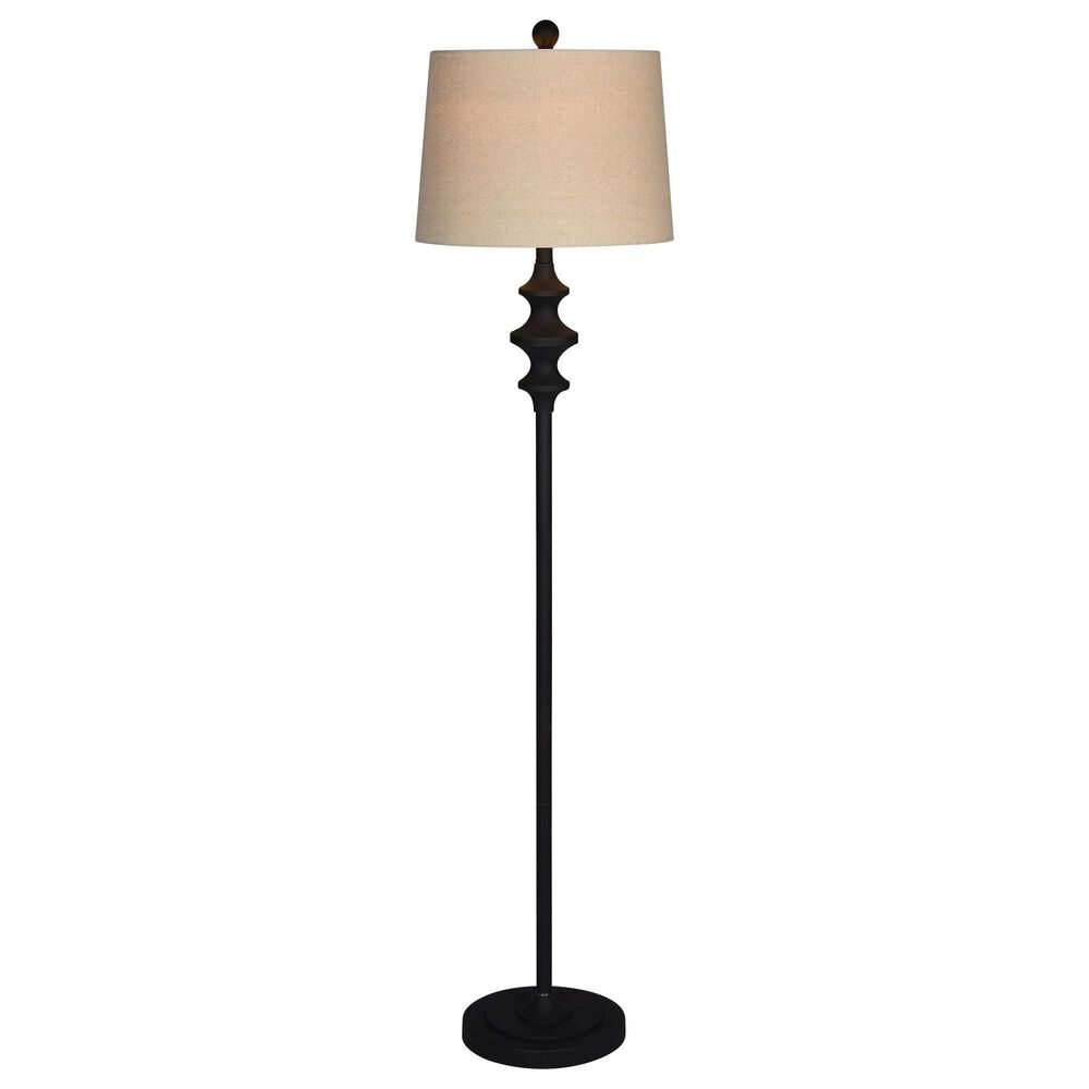 Southern Lighting Thaddeus Floor Lamp in Matte Black, , large