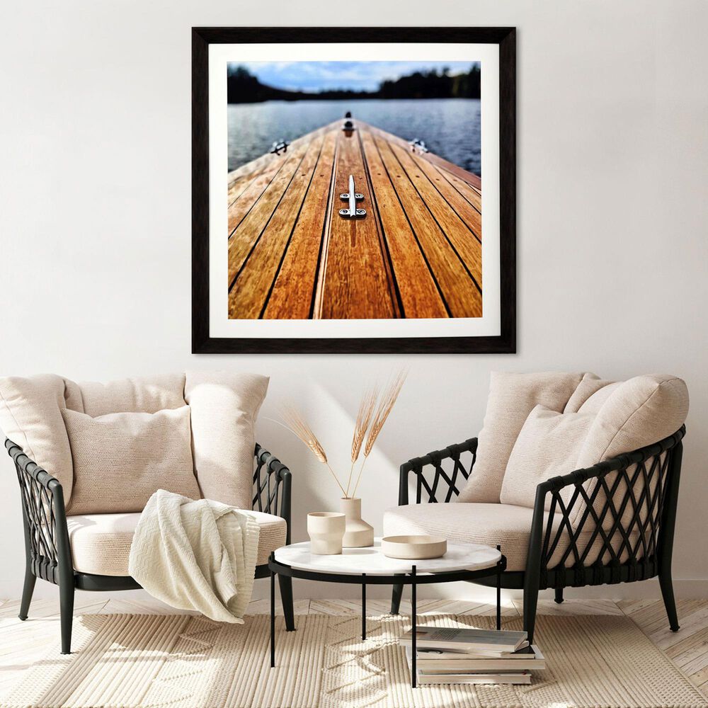 Paragon 43" x 43" Lake Life I Wall Art in Brown, , large