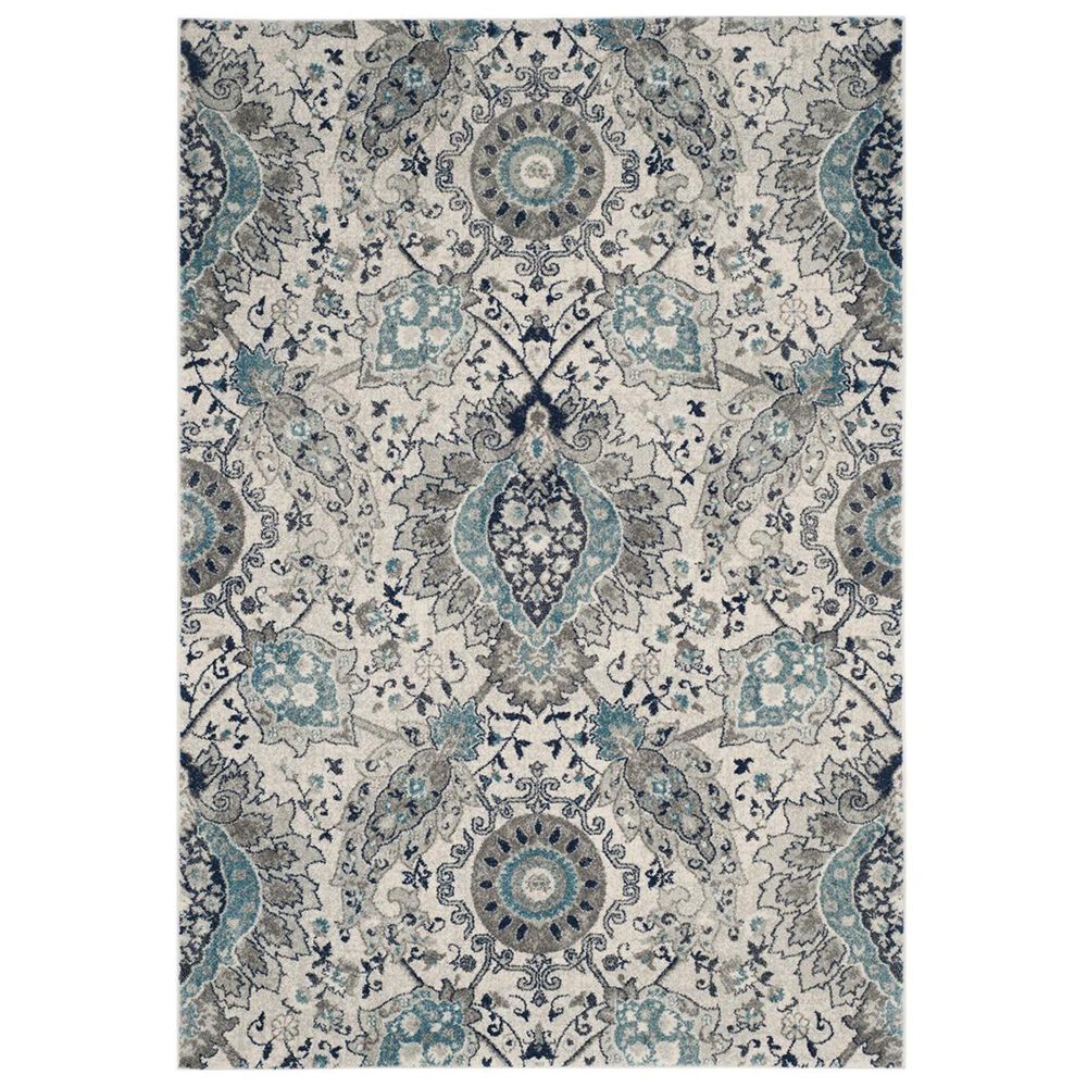 Safavieh Madison MAD600C-5 5"1" x 7"6" Cream/Light Grey Area Rug, , large