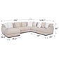 Moore Furniture Shay 5-Piece Left Facing Stationary Sectional in Porcelain, , large