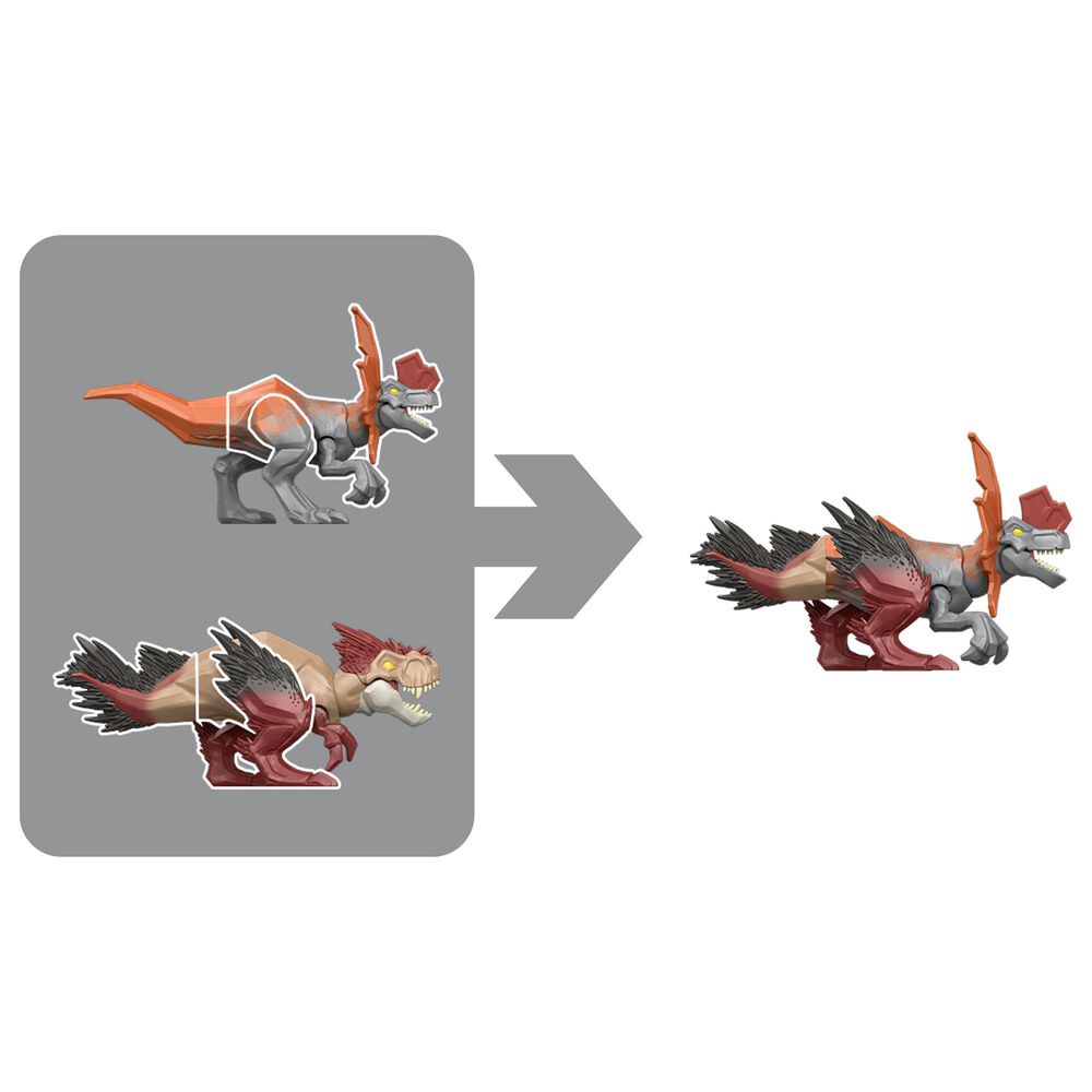 Jurassic World Buildable Dilophosaurus Action Figure, , large