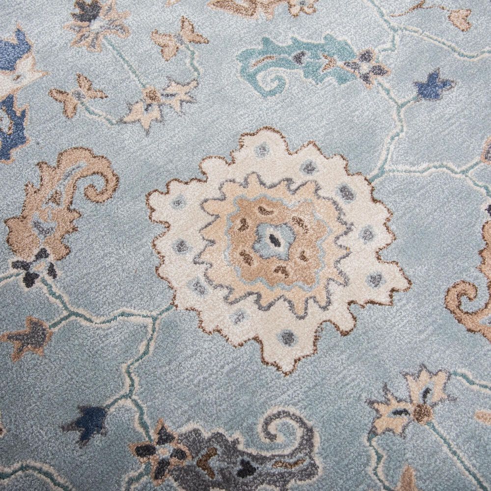 RIZZY Sapphire Blue and Gray 5' x 8' Area Rug, , large