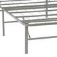 Linon Home Decor Franson Twin Folding Platform Bed Frame in Dark Pewter, , large