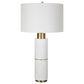Uttermost Ruse Table Lamp in Whitewashed and Brushed Brass, , large