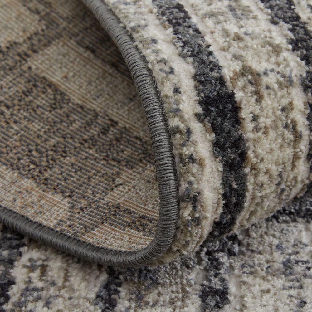 Feizy Kano 5&#39;3&quot; x 7&#39;6&quot; Charcoal Area Rug, , large