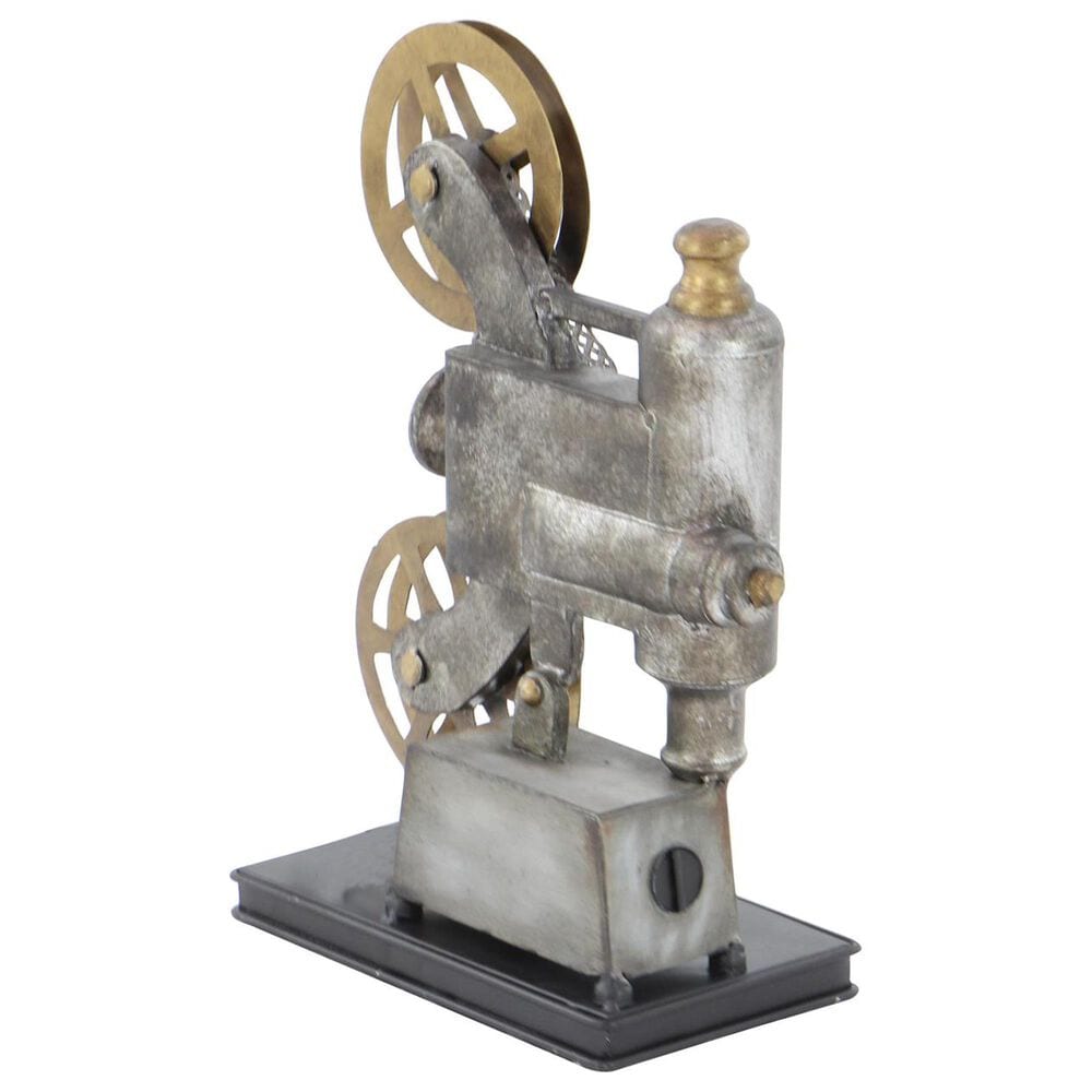 Maple and Jade Camera Film Decorative Sculpture in Weathered Black and Bronze, , large