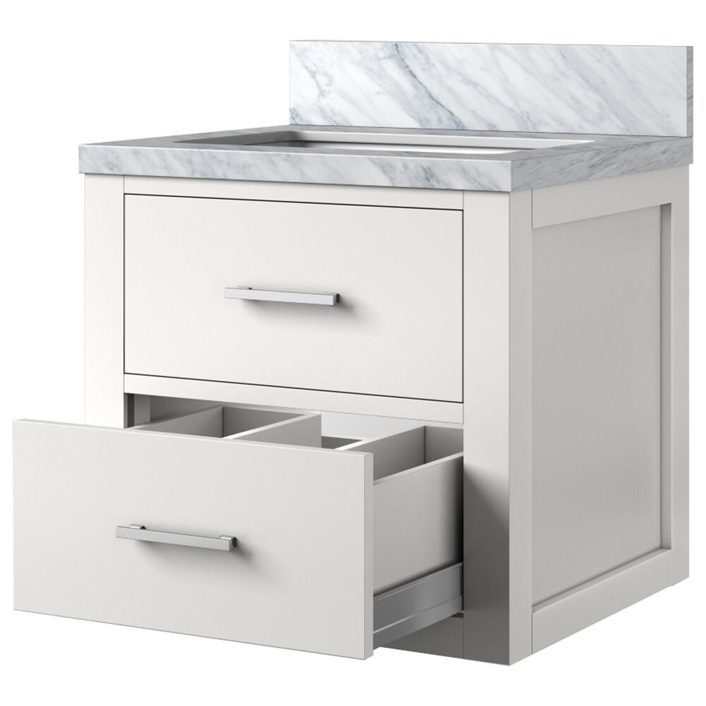 Lexora Home Castor 20&quot; Single Bathroom Vanity in White with White Acrylic Top and Rectangular Sink, , large