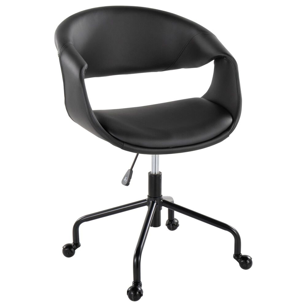 Lumisource Curvo Task Chair in Black, , large