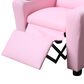 HOMLUX Marisa Kids Recliner Chair with Cupholder in Pink, , large
