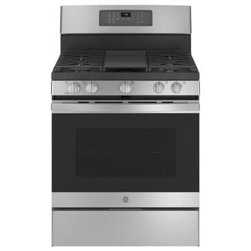 GE Appliances 30" Freestanding Gas Range with Convection in Stainless Steel, , large