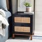 Safavieh Tegan 2-Drawer Nightstand in Black, , large