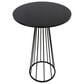 LumiSource Canary Contemporary Bar Table in Black Metal and Black Wood, , large
