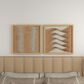 Maple and Jade 24" x 24" Abstract Framed Wall Art in Brown and Beige (Set of 2), , large
