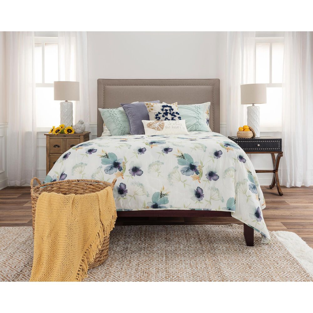 Rizzy Home Caterine 8-Piece Queen Quilt Set in White/Green, , large