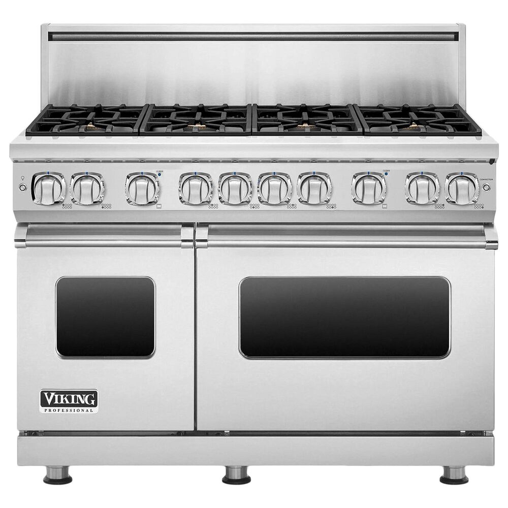 Viking Range 48" Liquid Propane Gas Range with 8-Burner in Stainless Steel, , large