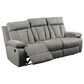 Ashley Mitchiner Manual Recliner Sofa with Drop Down Table in Fog, , large
