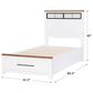 Legacy Classic Dutton Twin Storage Bed in Natural White, Toasted Coconut and Aged Black, , large