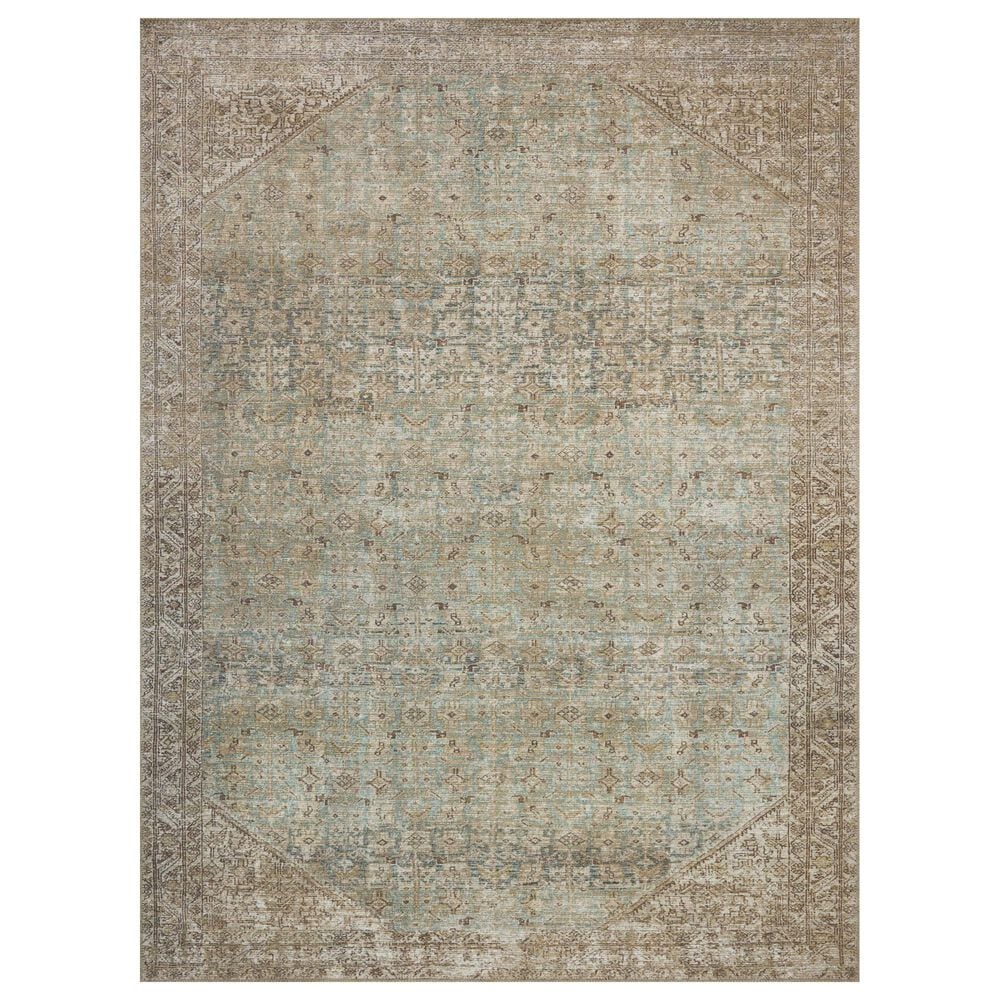 Amber Lewis x Loloi Cambria Aqua and Natural 2"6" x 9"6" Runner, , large