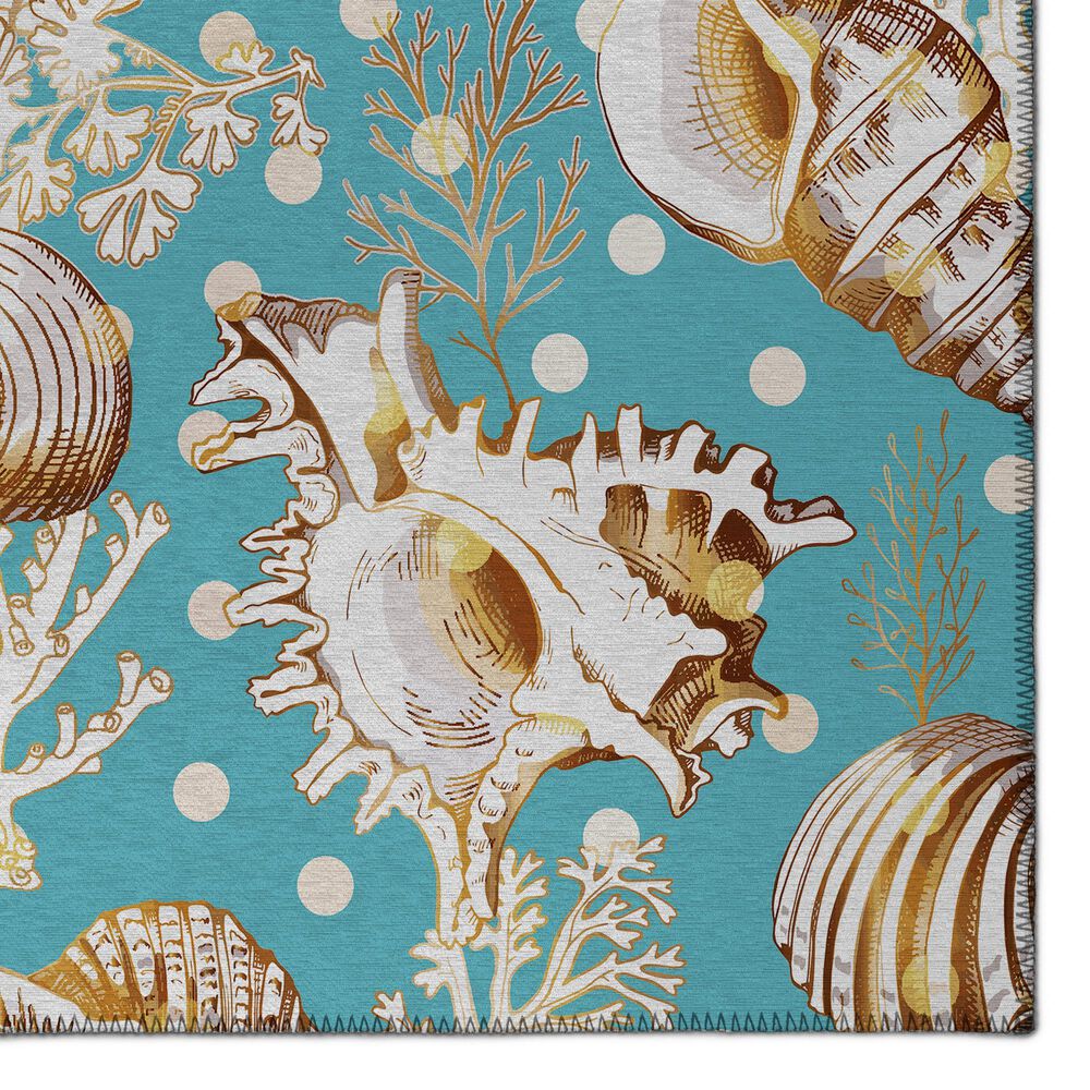 Dalyn Rug Company Seabreeze SZ6 2&#39;3&quot; x 7&#39;6&quot; Teal Runner, , large