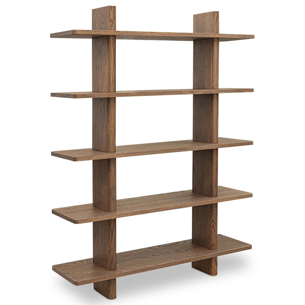 Moe"s Home Collection Casey Large Bookcase in Dark Brown, , large