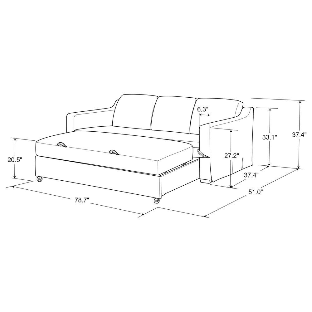 Lifestyle Solutions Haddington Convertible Sofa in Flax, , large