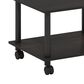 HOMLUX Medium Home Office Under Desk Printer Stand in Espresso and Black, , large