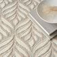 Nourison Aloha Floral 7"10" x 10"6" Ivory and Grey Indoor/Outdoor Area Rug, , large
