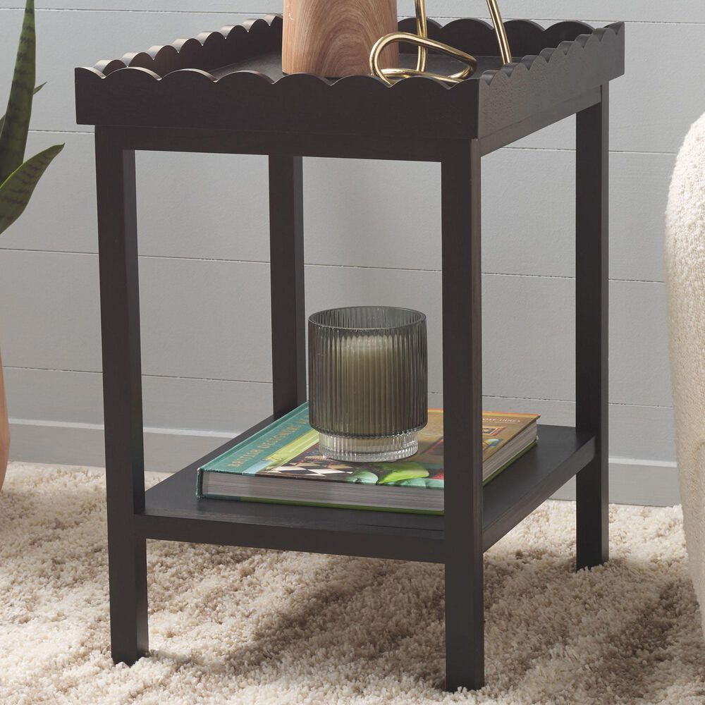 Safavieh Starlyn End Table in Matte Black, , large
