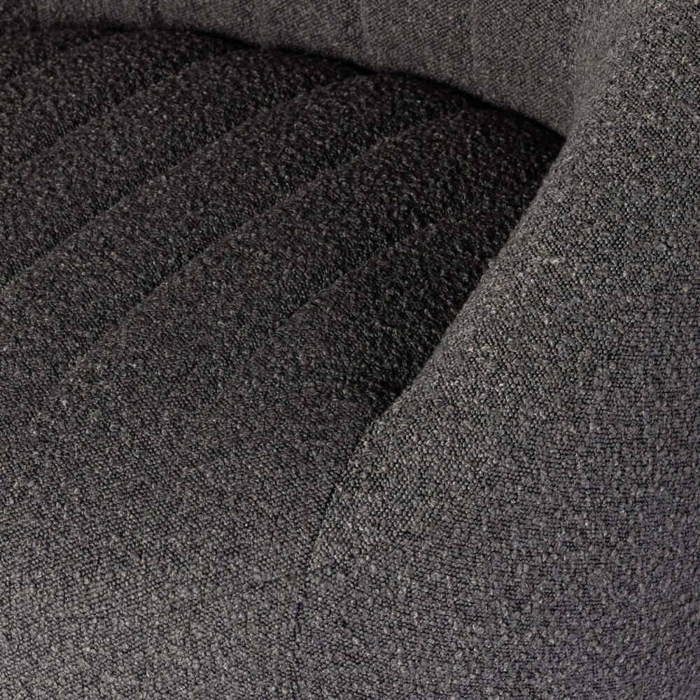 Four Hands Audie Swivel Chair in Knoll Charcoal, , large