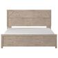 Ashley Senniberg King Panel Bed in Light Brown and White, , large