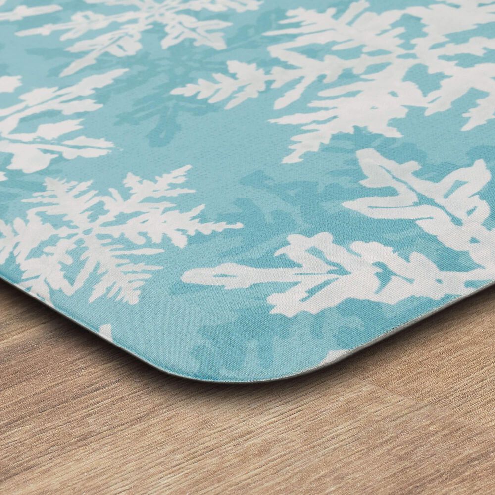 Mohawk Dri Pro Comfort 1&#39;6&quot; x 2&#39;6&quot; Holiday Flakes Teal Mat, , large