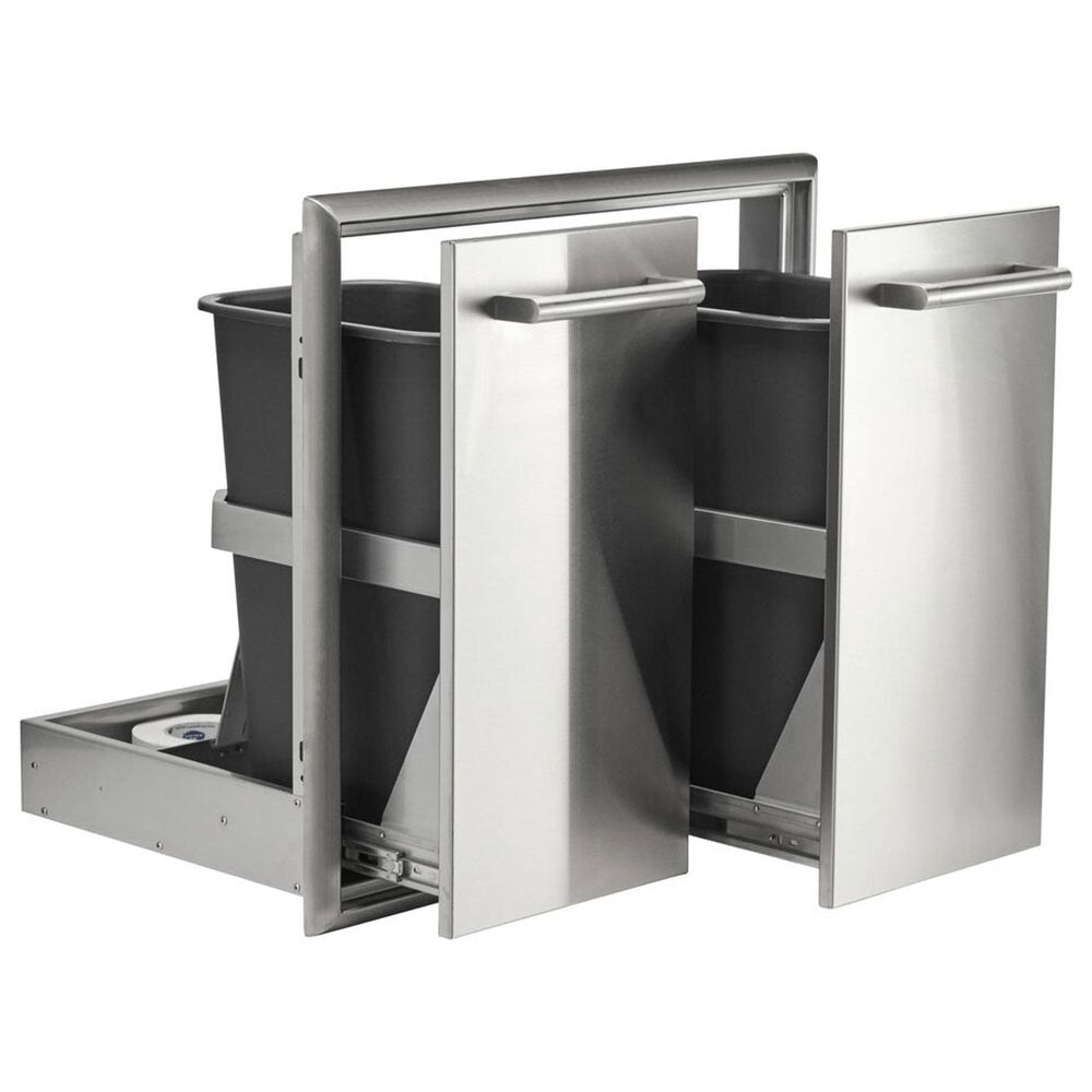 Coyote Outdoor 26&quot; Pull Out Trash and Recycle Bin in Stainless Steel, , large