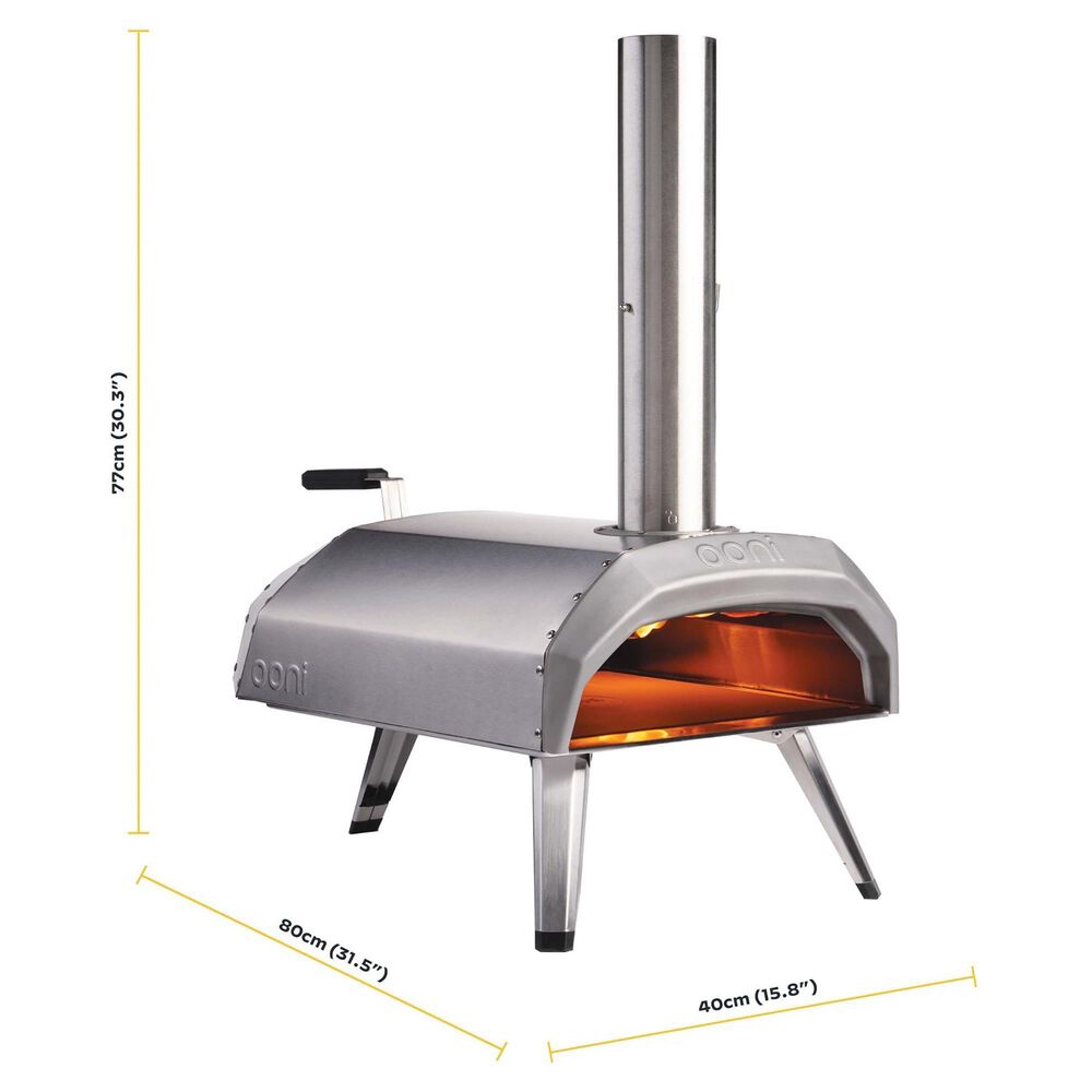 Ooni Karu 12 Multi-Fuel Pizza Oven in Stainless Steel, , large