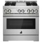 JennAir 36" Gas Professional Range with Infused Griddle in Stainless Steel, , large
