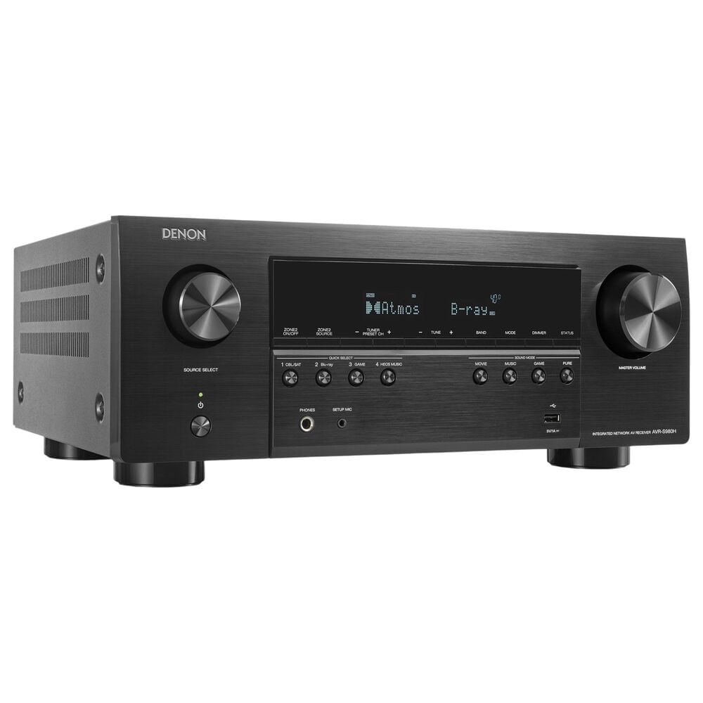 Denon 90W 7.2 Channels AV Receiver in Black, , large