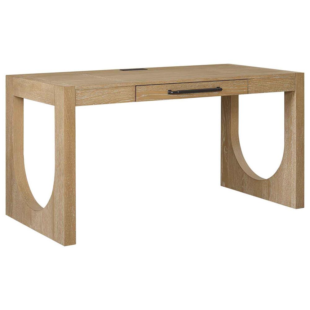 Wycliff Bay Canyon Drive 3-Piece Writing Desk with Bookcase and Lateral File Set in Natural Oak, , large
