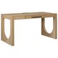 Wycliff Bay Canyon Drive 3-Piece Writing Desk with Bookcase and Lateral File Set in Natural Oak, , large