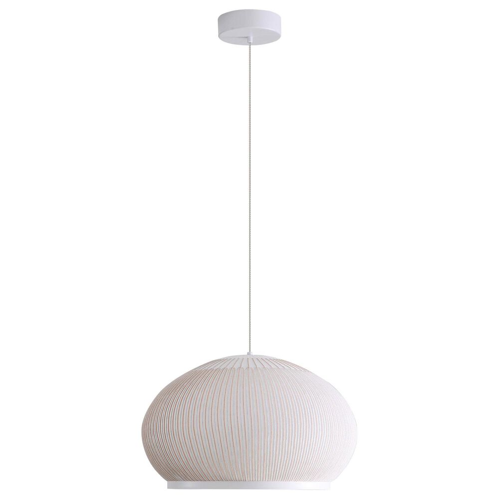 Golden Lighting Tela 11" LED Pendant in Sand Yellow, , large