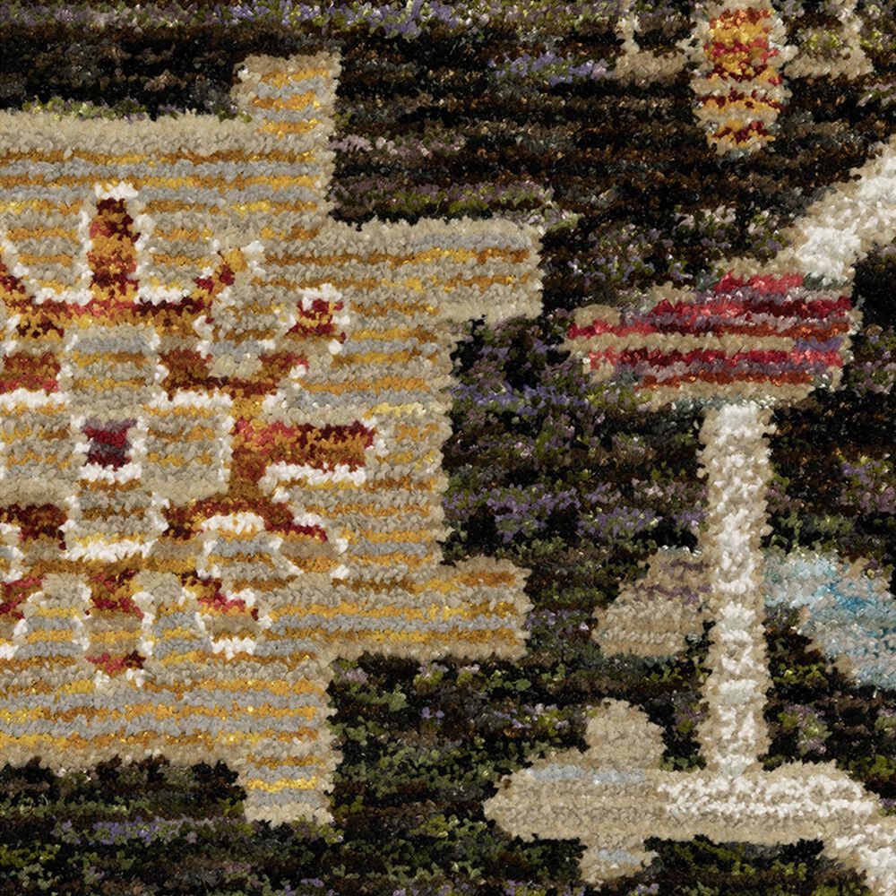 Oriental Weavers Andorra 7&#39;10&quot; x 10&#39;10&quot; Brown and Multicolor Area Rug, , large