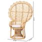 Baxton Studio Hecate Peacock Chair in Natural Brown, , large
