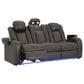Ashley Fyne-Dyme Power Reclining Sofa in Shadow, , large